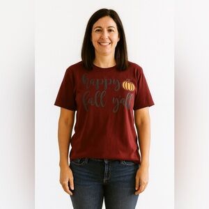 Unlisted Women's Maroon T-Shirt Size Medium